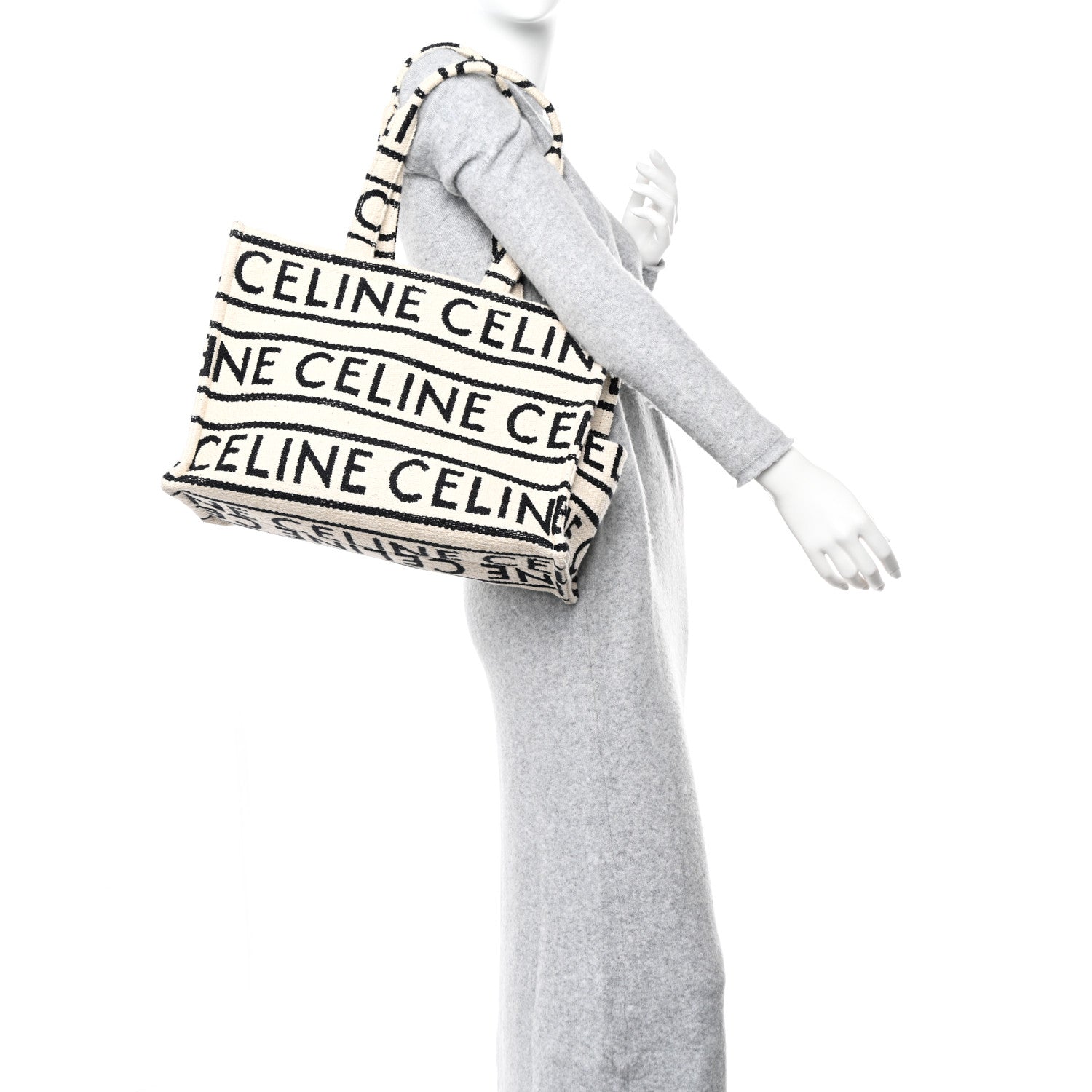 Celine Canvas Large All Over Cabas Thais 3 of 10