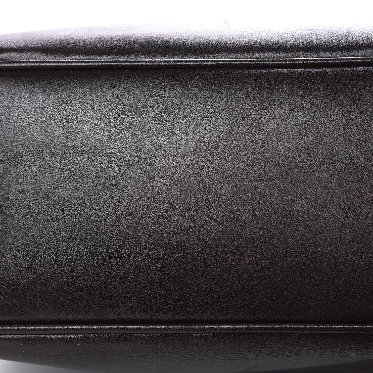 Chanel Lambskin Quilted Shopping Tote Dark Brown 10 of 15