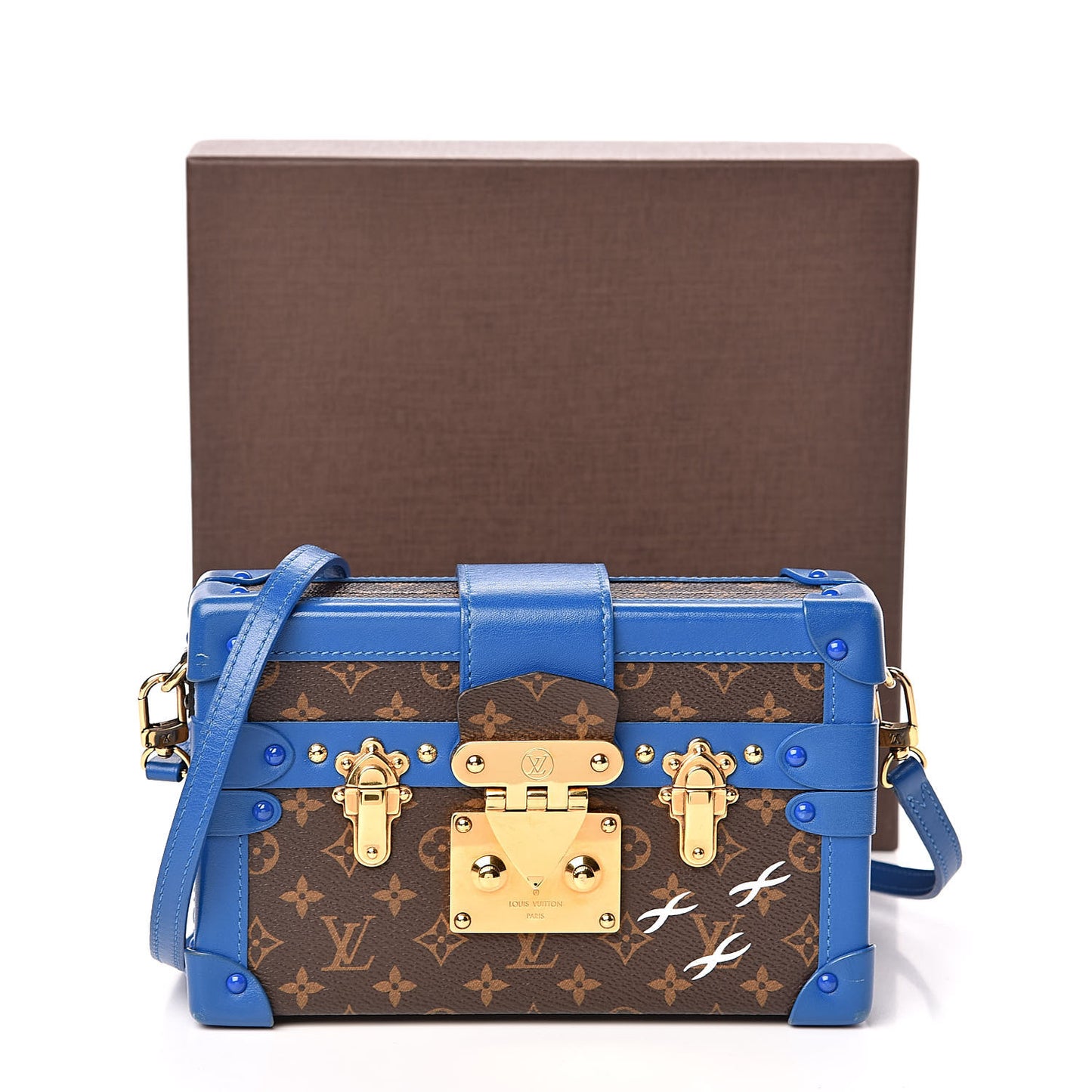 Monogram Petite Malle Blue Royal