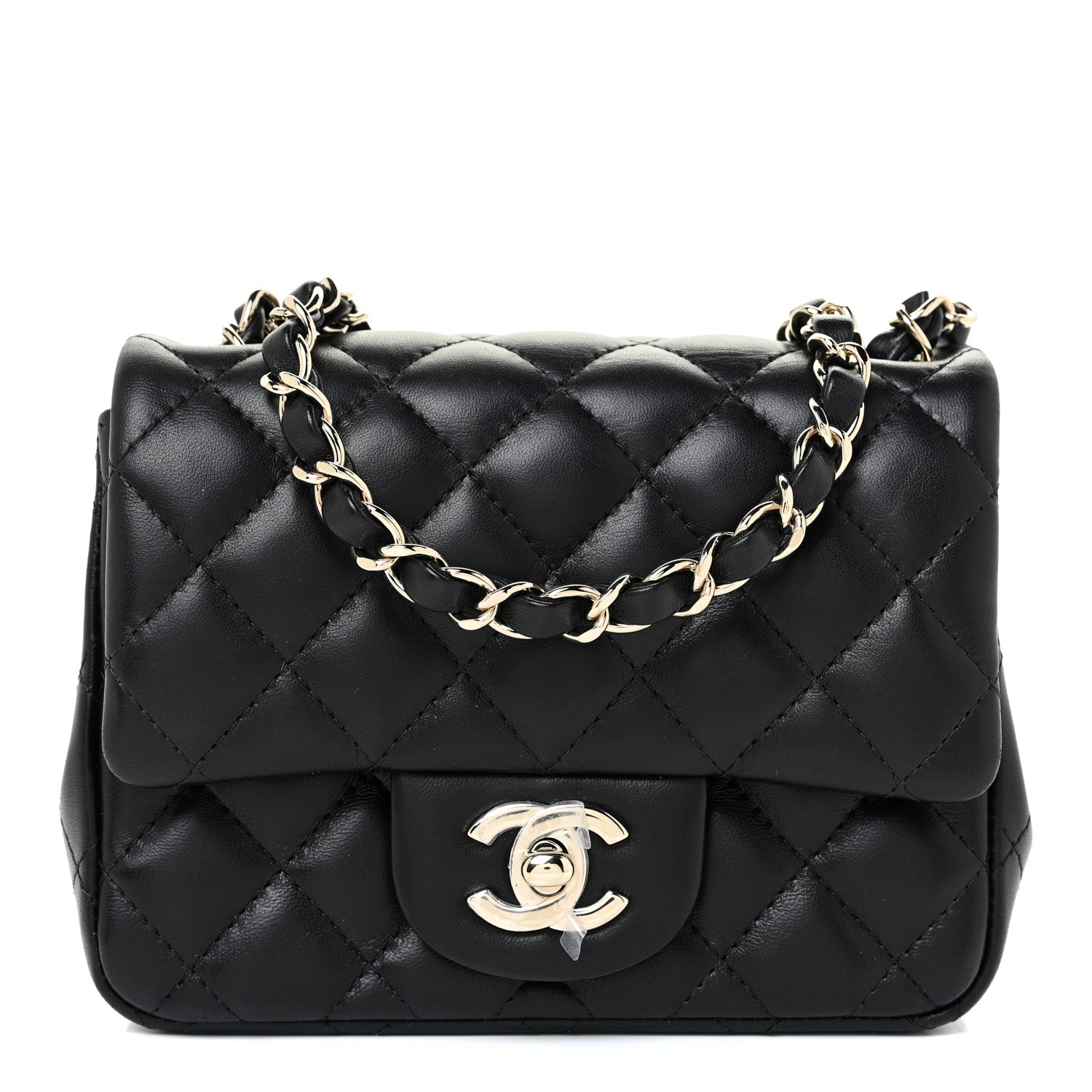 Chanel Lambskin Quilted Mini Square Flap Black 1 of 16