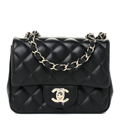 Chanel Lambskin Quilted Mini Square Flap Black 1 of 16