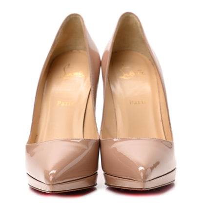 Christian Louboutin Patent Pigalle Plato 120 Pumps 40.5 Nude 2 of 10