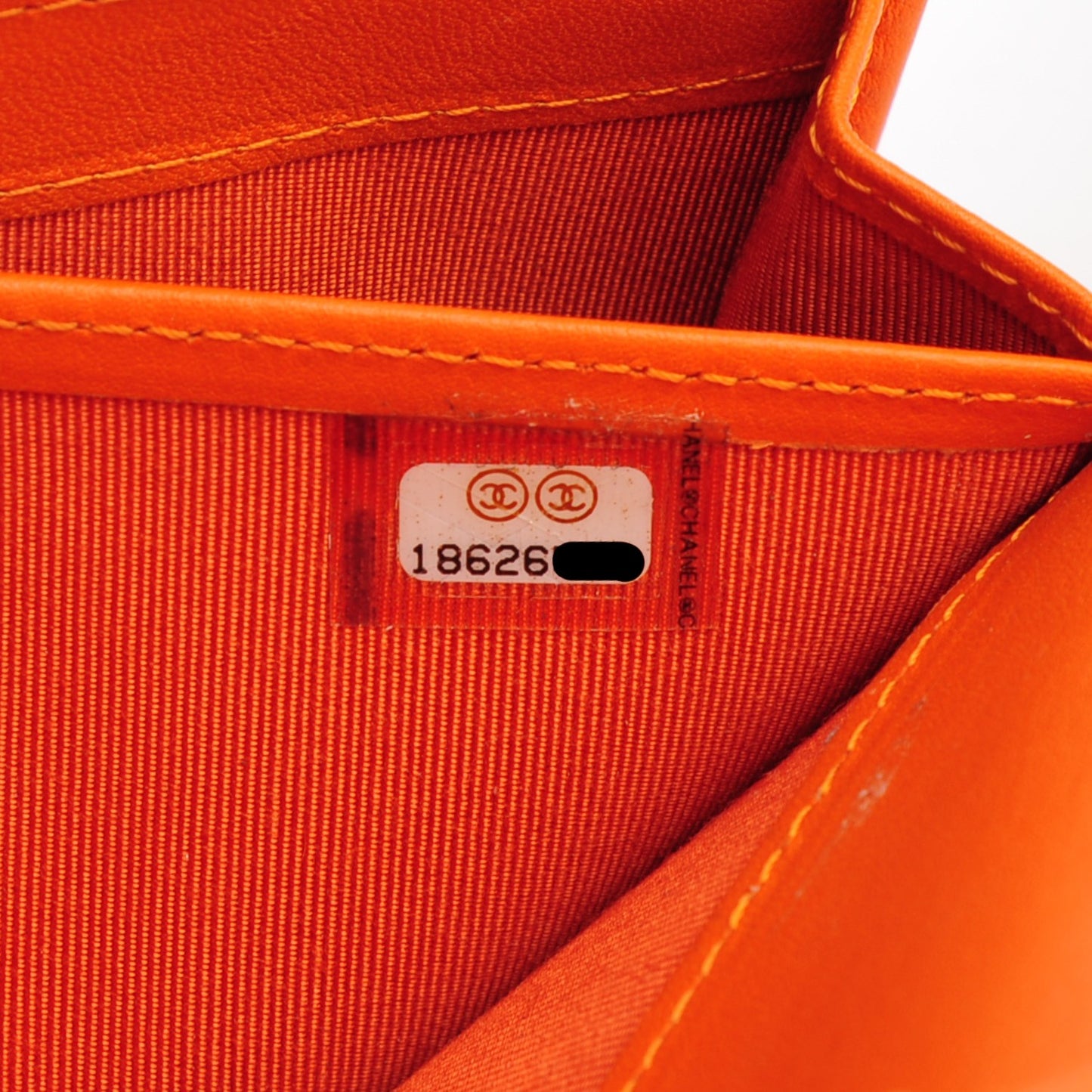 Python CC Long Flap Wallet Orange