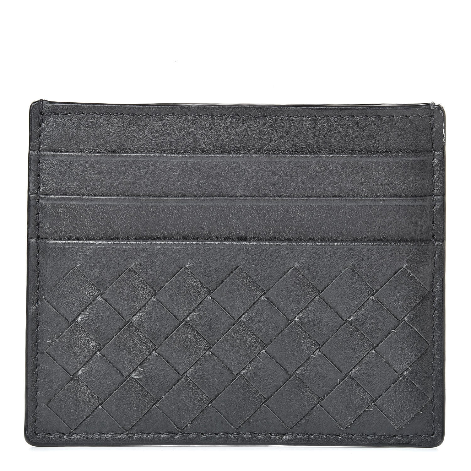 Bottega Veneta Nappa Intrecciato VN Card Case Ardoise 1 of 8