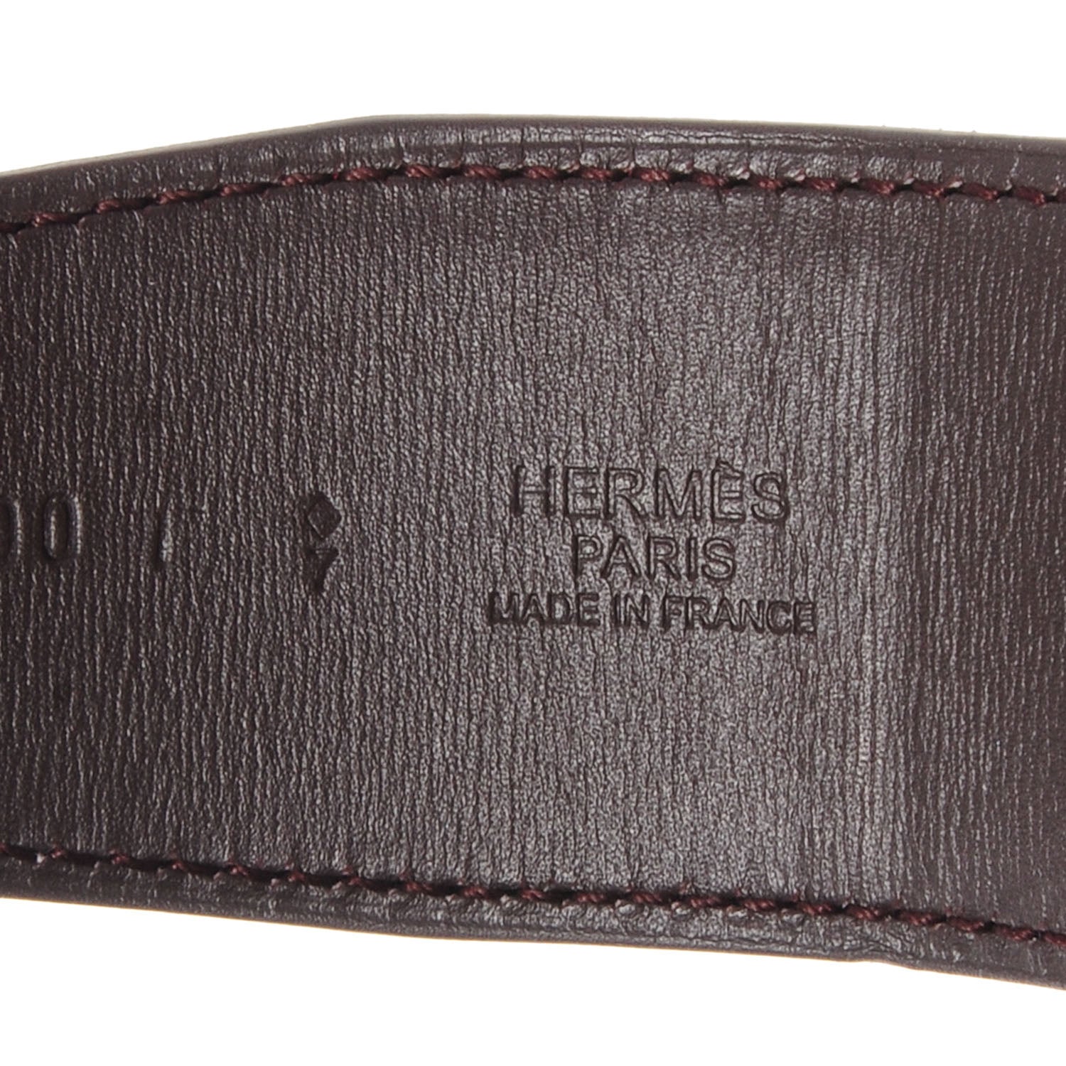 Hermes Epsom Chamonix Reversible 42mm Reversible Belt Strap 90 Capucine Chocolate 3 of 4