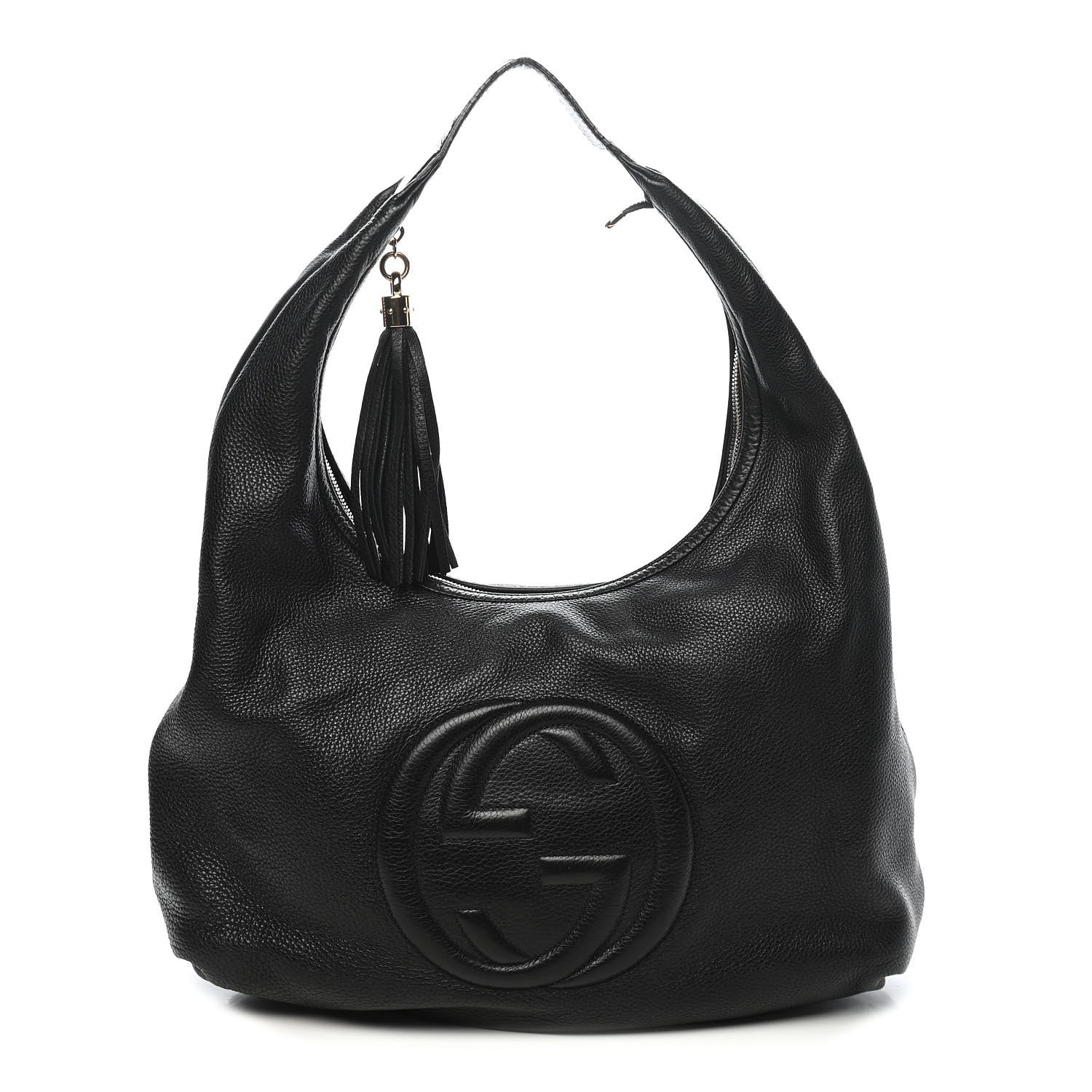 Gucci Pebbled Calfskin Soho Hobo Black 1 of 9