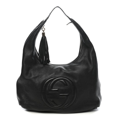 Gucci Pebbled Calfskin Soho Hobo Black 1 of 9