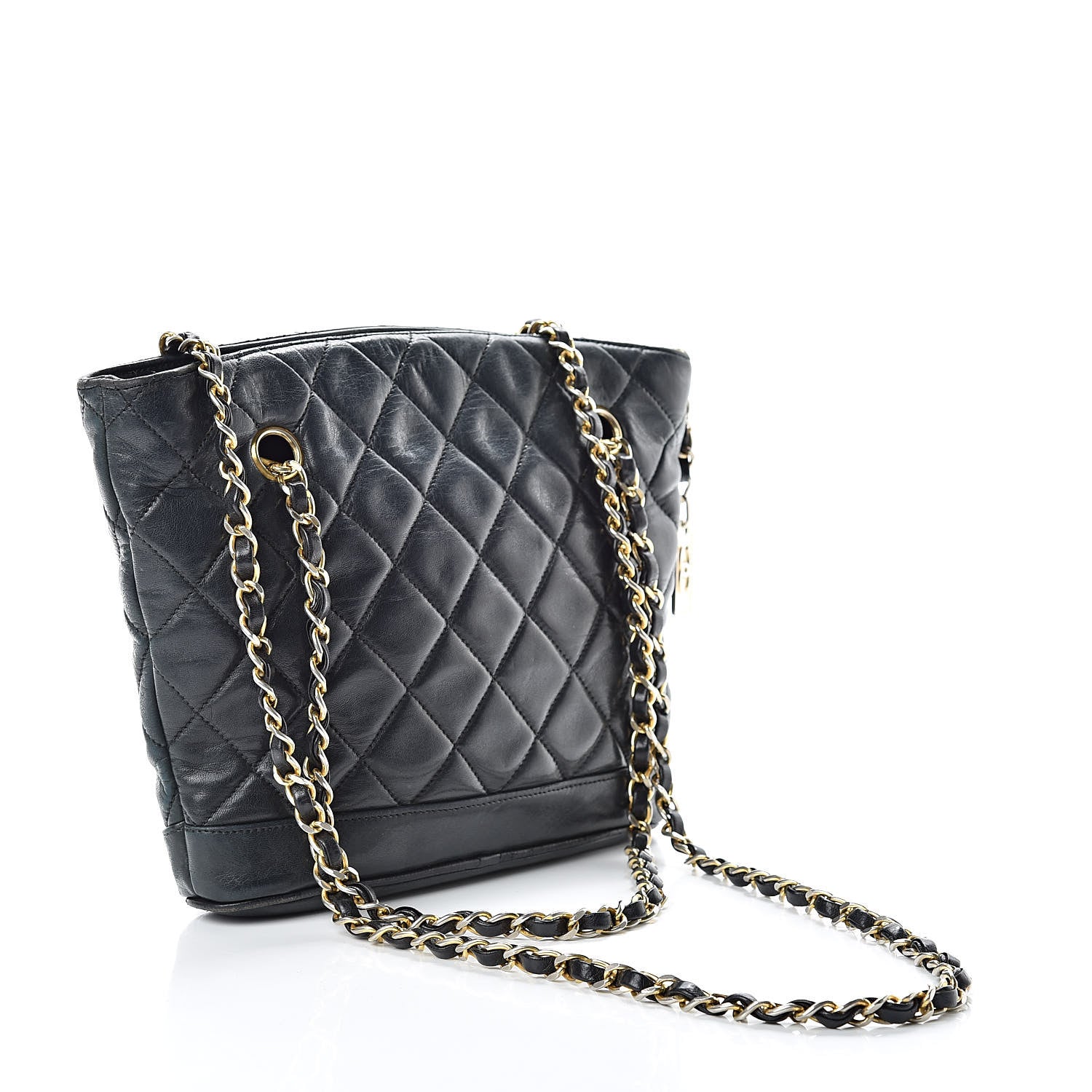Chanel Lambskin Quilted Shoulder Bag Black 3 of 13