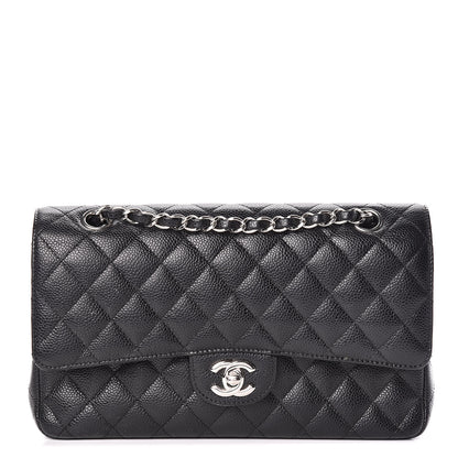 Chanel Caviar Quilted Medium Double Flap Black 1 of 15