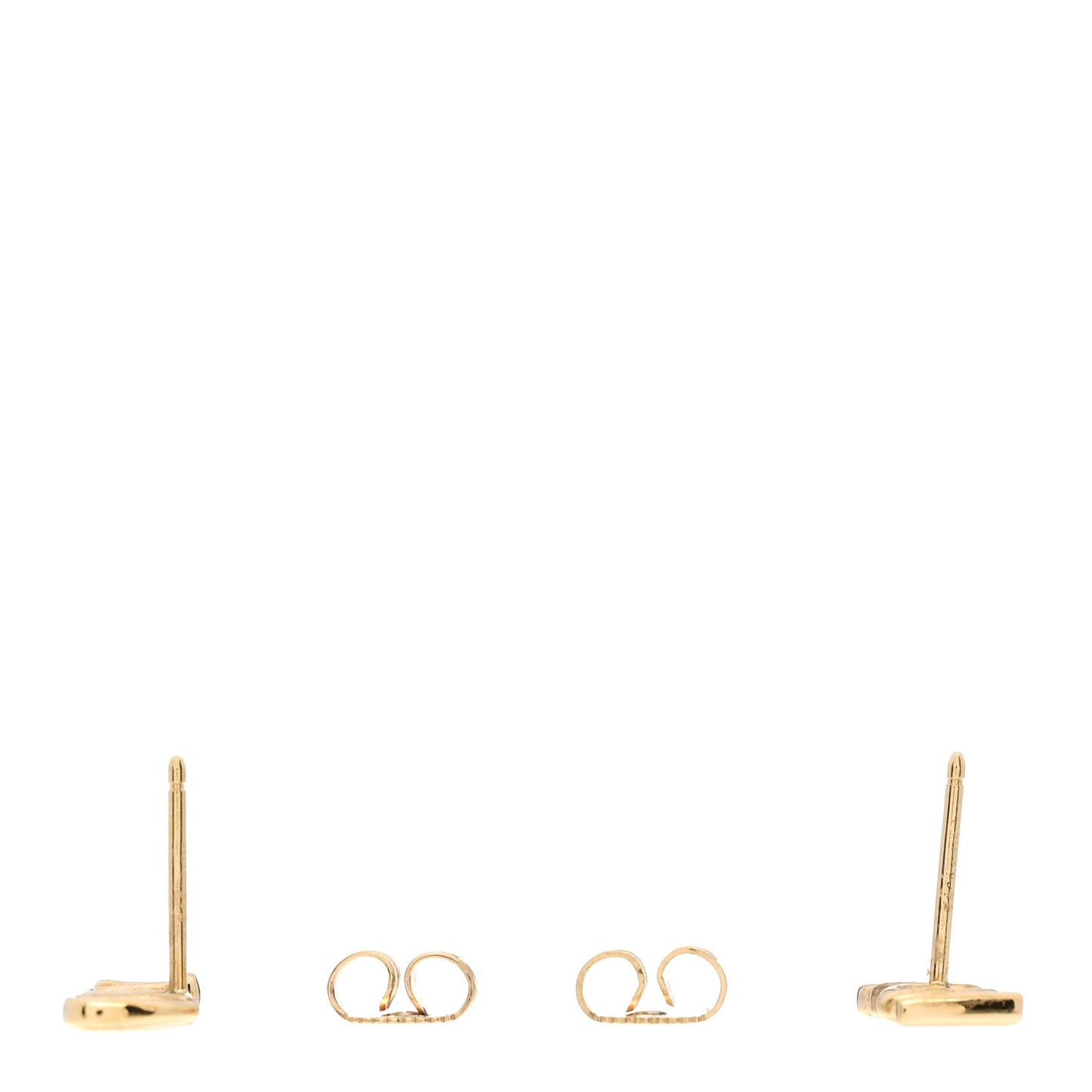 18K Yellow Gold Graffiti Oui Non Earrings