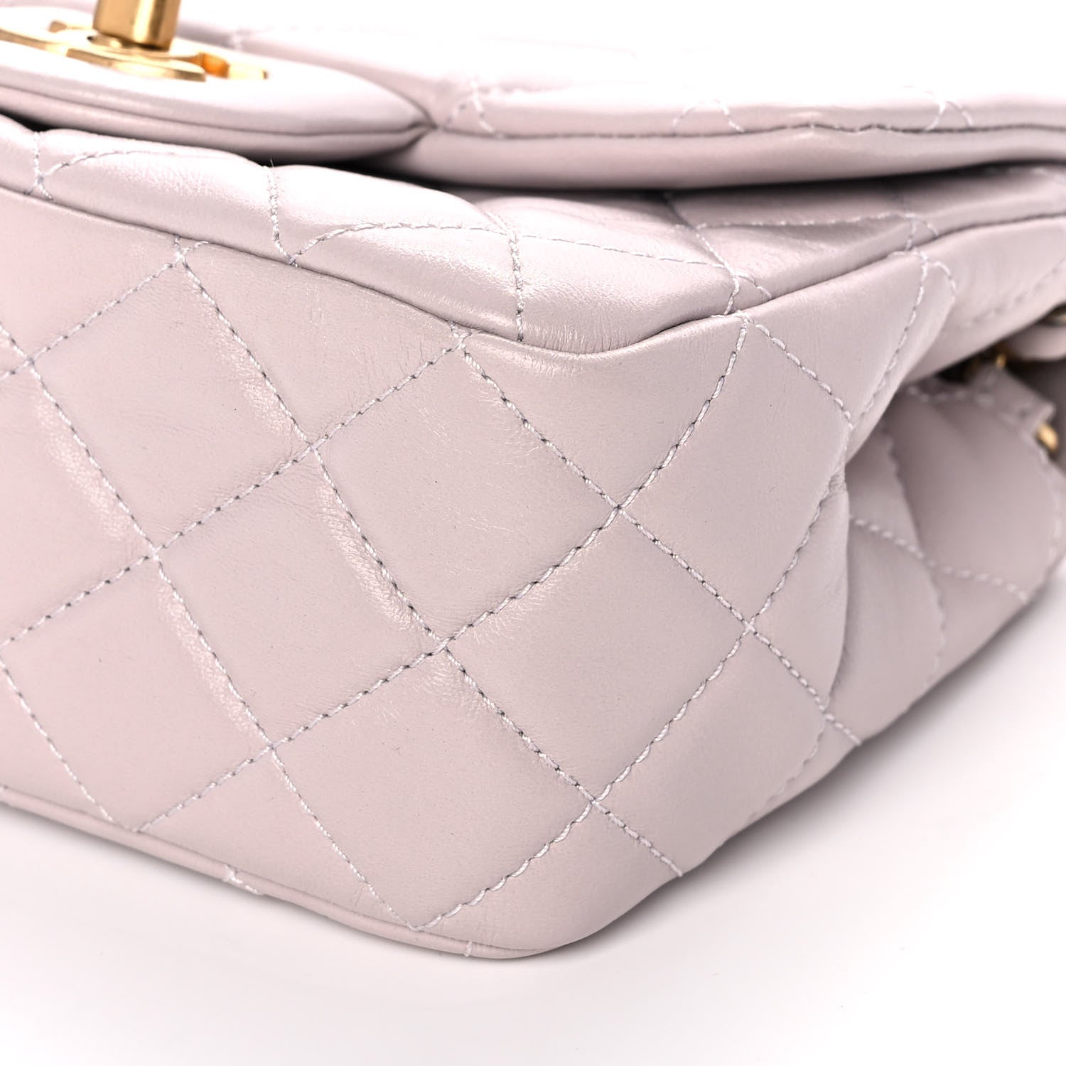 Chanel Lambskin Quilted Mini Pearl Crush Flap Light Purple 9 of 11