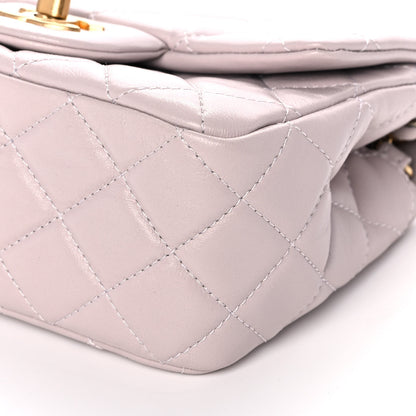Chanel Lambskin Quilted Mini Pearl Crush Flap Light Purple 9 of 11