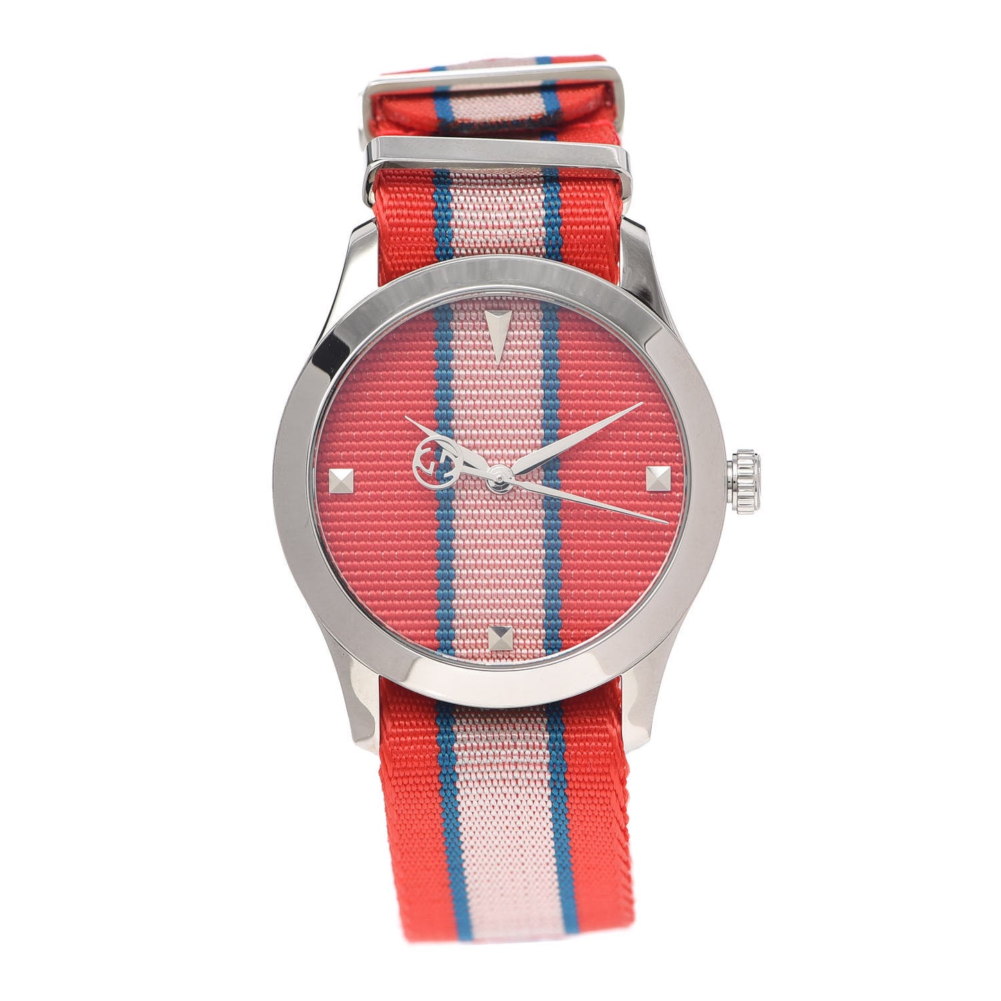 Stainless Steel Nylon 38mm G-Timeless Web Quartz Watch Red