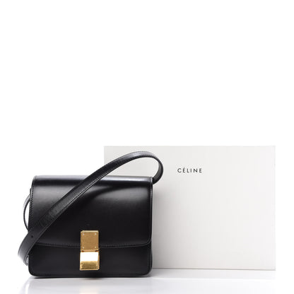 Celine Box Calfskin Small Classic Box Flap Bag Black 10 of 10
