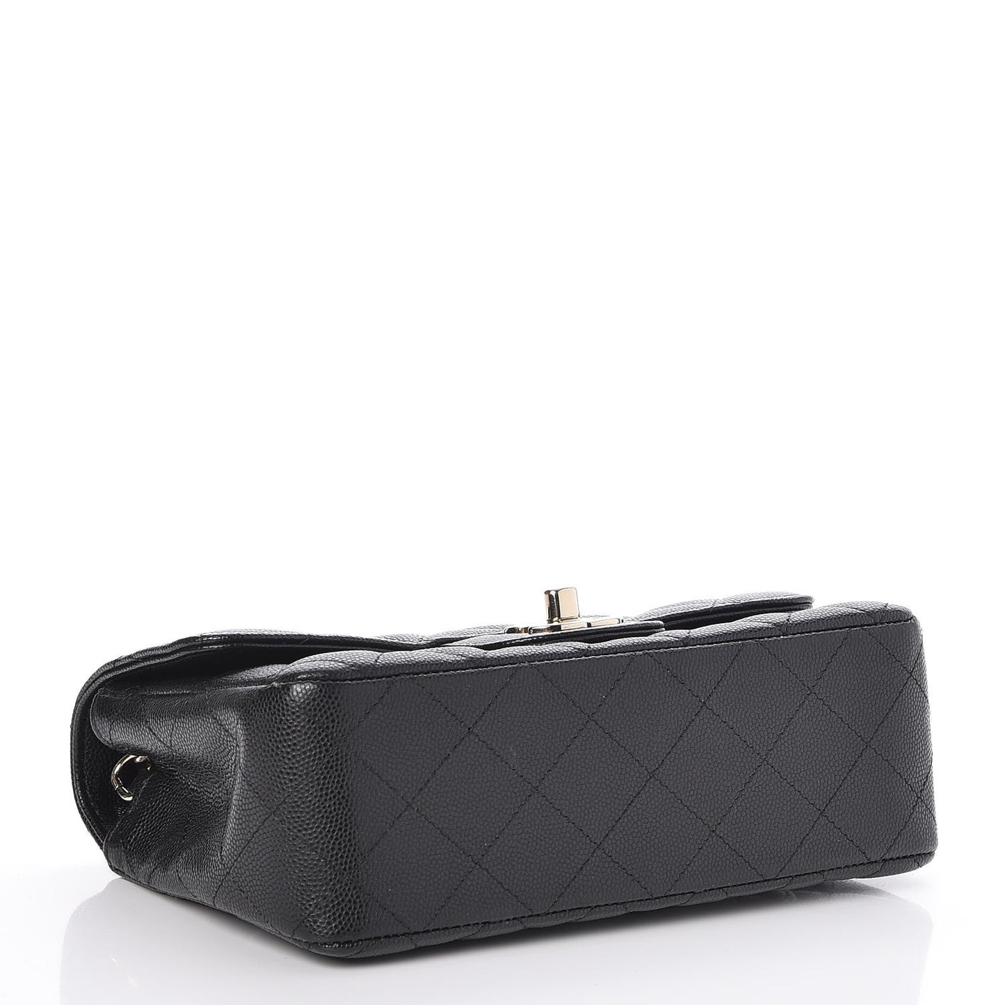 Caviar Quilted Mini Rectangular Flap Black