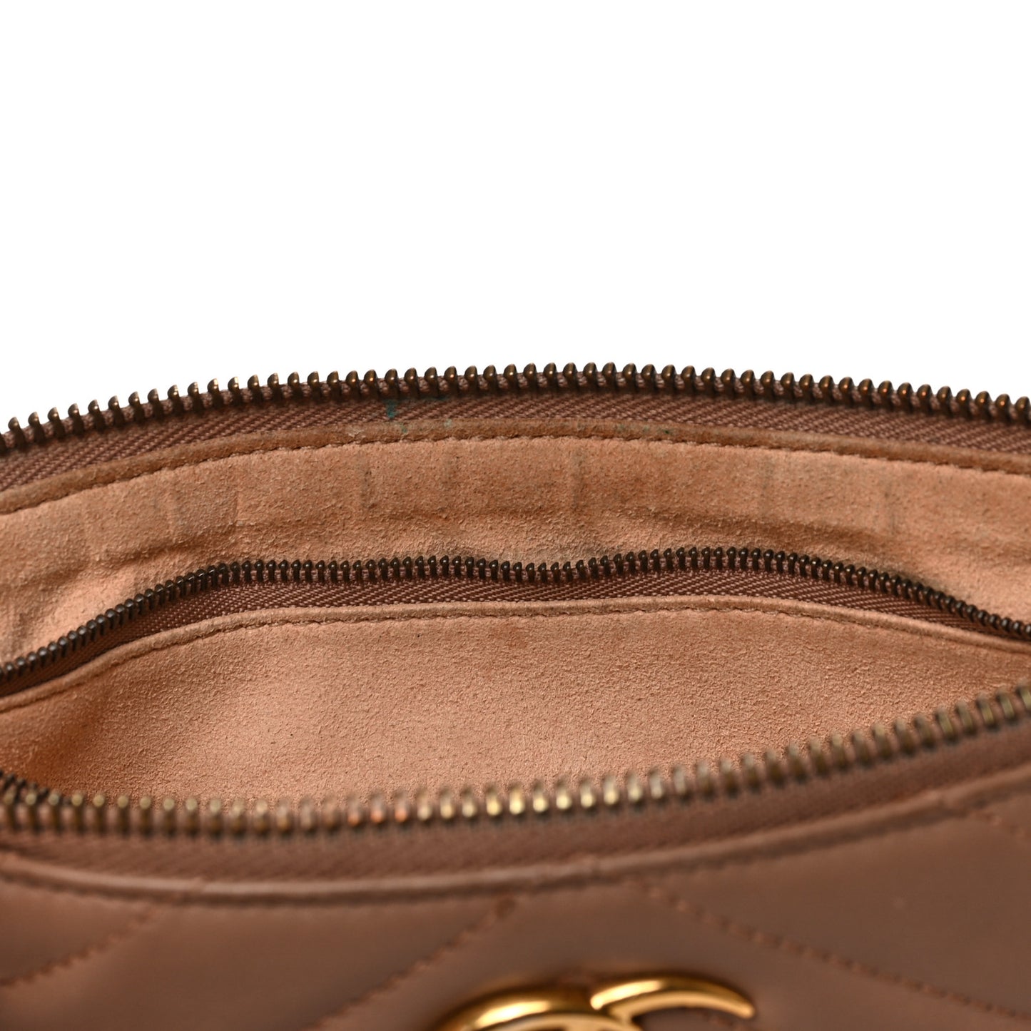Calfskin Matelasse Mini GG Marmont Chain Bag Porcelain Rose