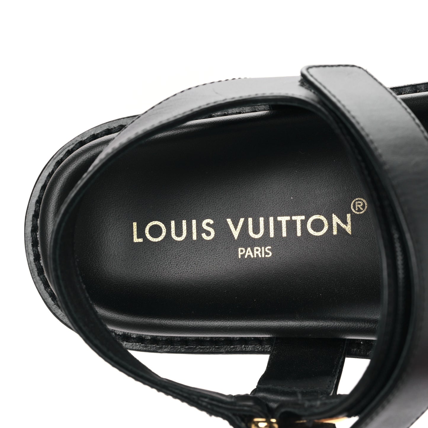 Lambskin Sunset Comfort Flat Sandal 39 Black