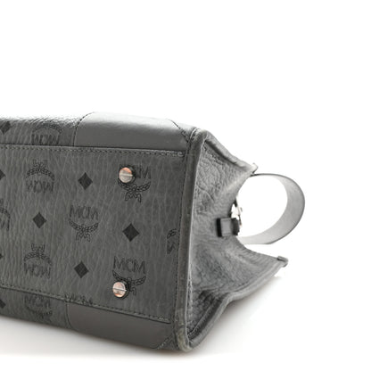 MCM Visetos Large Munchen Tote Grey 10 of 10