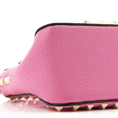 Valentino Garavani Pebbled Calfskin Small Rockstud Flip Lock Shoulder Bag Dawn Pink 8 of 9