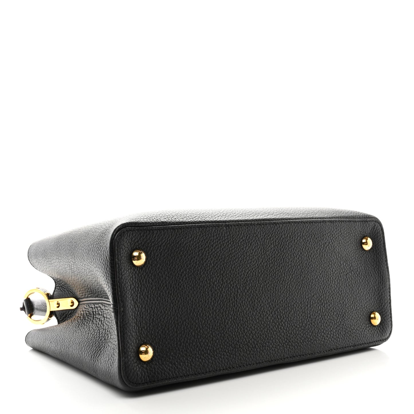 Taurillon Capucines MM Black Fuchsia