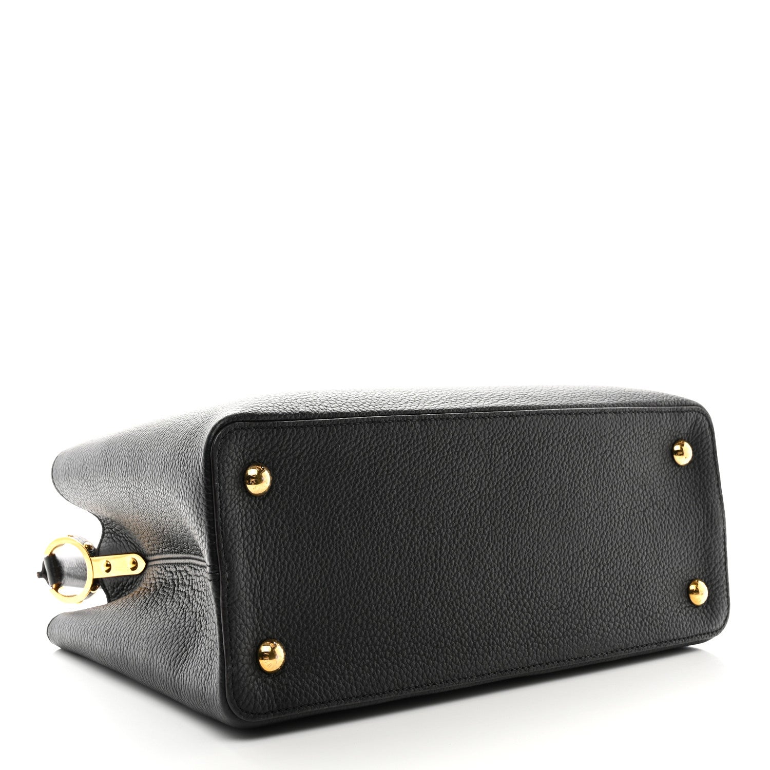 Louis Vuitton Taurillon Capucines MM Black Fuchsia 5 of 11