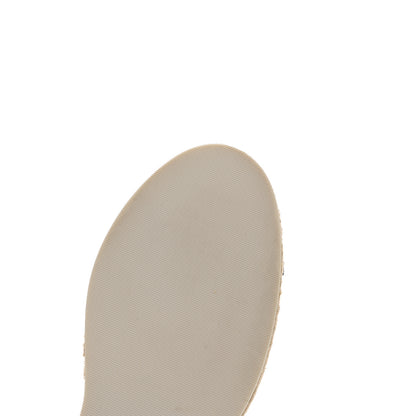 Chanel Lambskin Cap Toe CC Espadrille Sandals 38 White Black 11 of 11