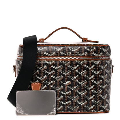 Goyard Goyardine Muse Vanity Case Black Gold 1 of 8