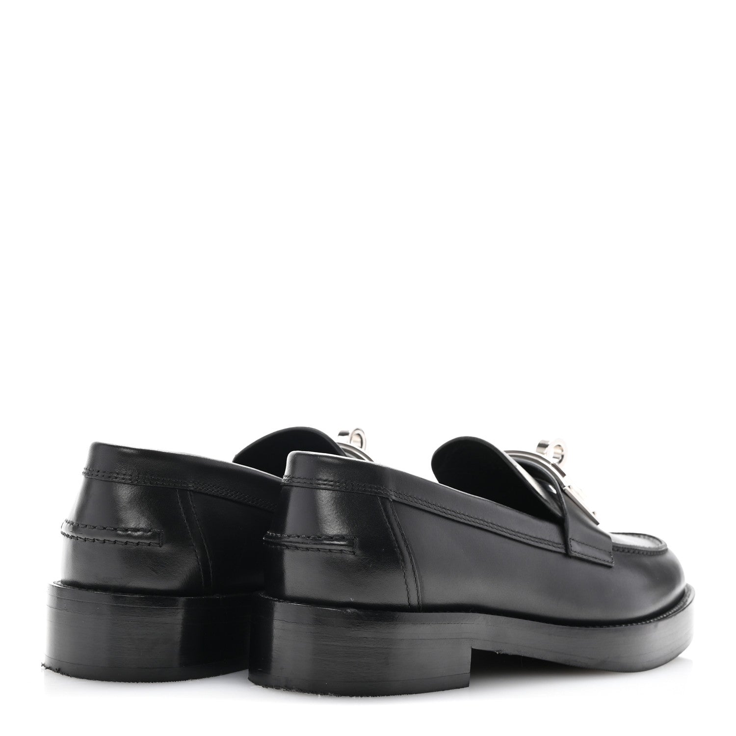 Hermes Calfskin Womens Hot Loafer 36 Black 5 of 11