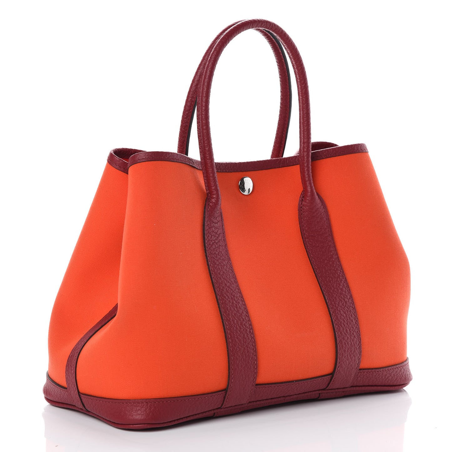 Toile Vache Country Garden Party Tote 30 Orange Poppy Rouge Grenat