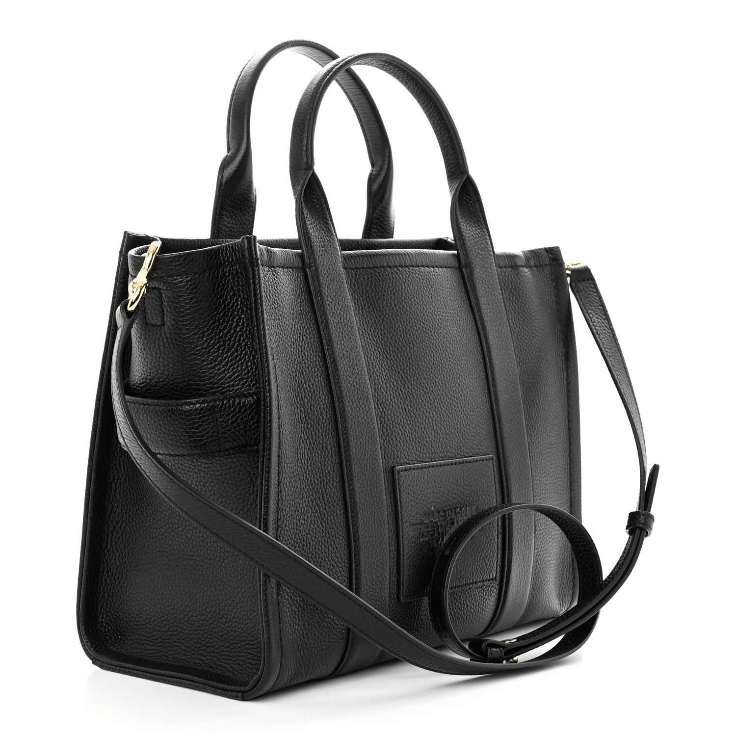 Marc Jacobs Grained Calfskin Medium The Tote Bag Black 3 of 9