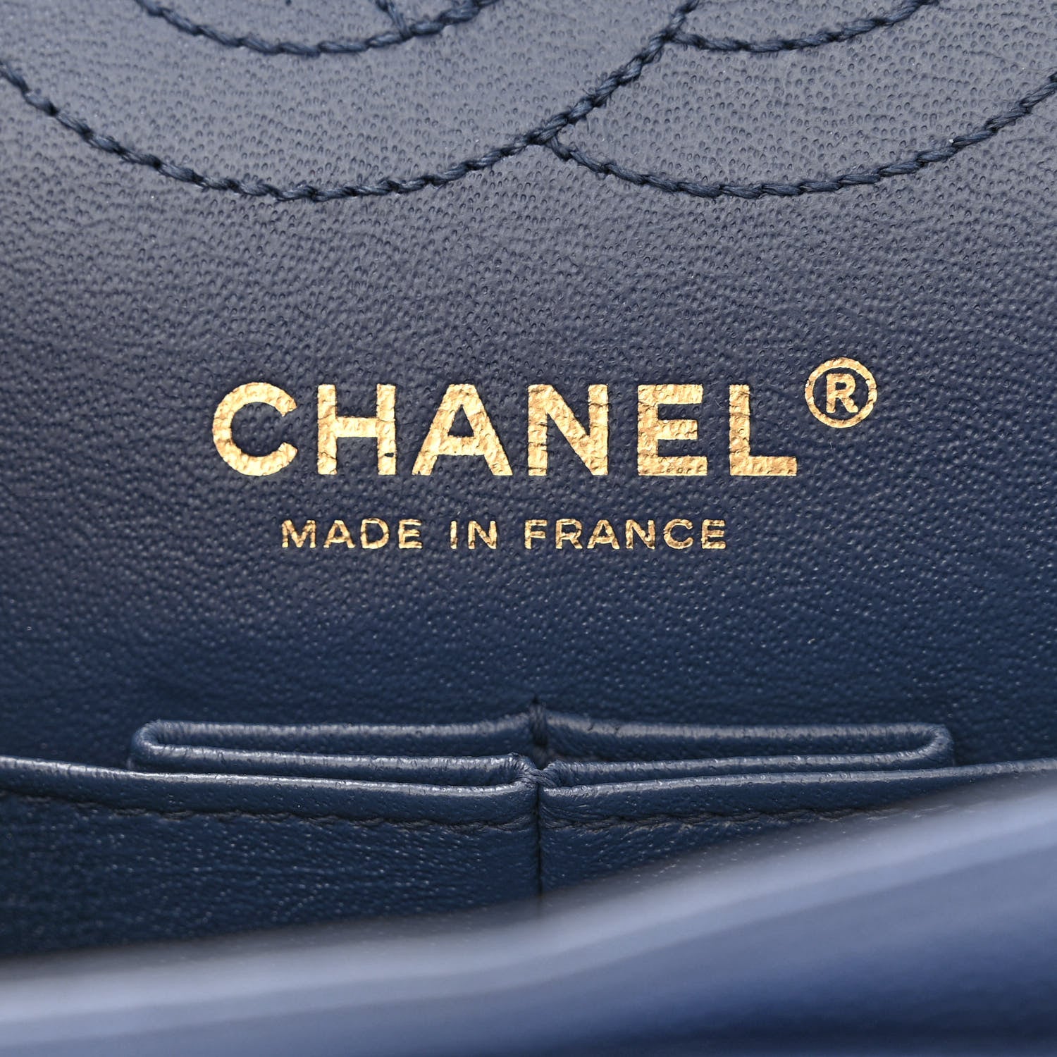 Chanel Caviar 2.55 Reissue 224 Flap Dark Blue 6 of 12