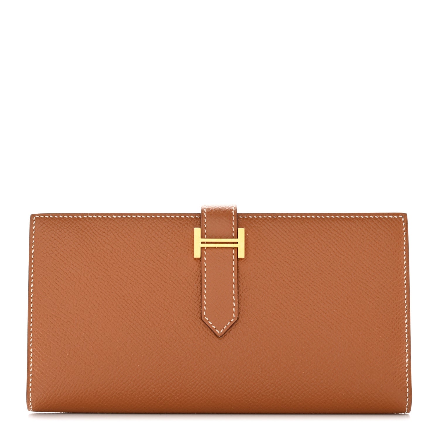 Hermes Epsom Bearn Gusset Wallet Gold 1 of 9