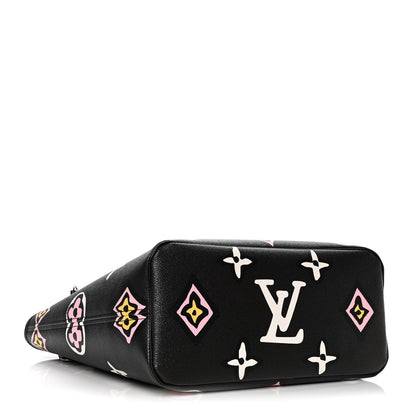 Louis Vuitton Monogram Giant Wild At Heart Neverfull MM Black 4 of 10