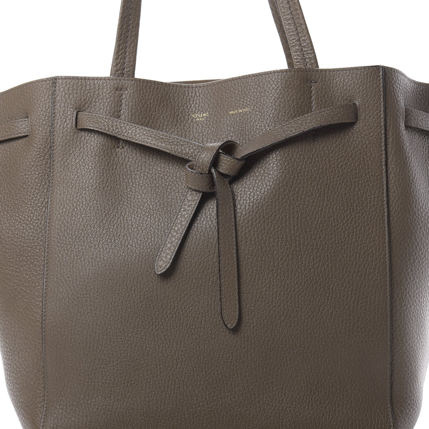 Celine Soft Grained Calfskin Medium Belt Cabas Phantom Souris 7 of 14