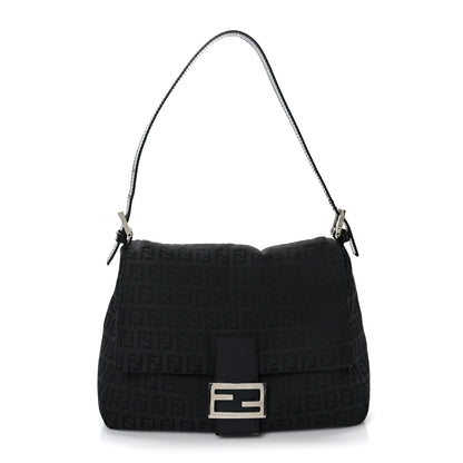 Fendi Zucchino Mama Baguette Black 1 of 9