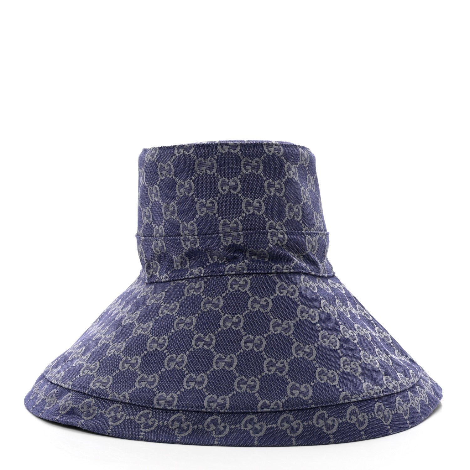 Gucci Denim GG Monogram Brim Hat M Blue 6 of 9