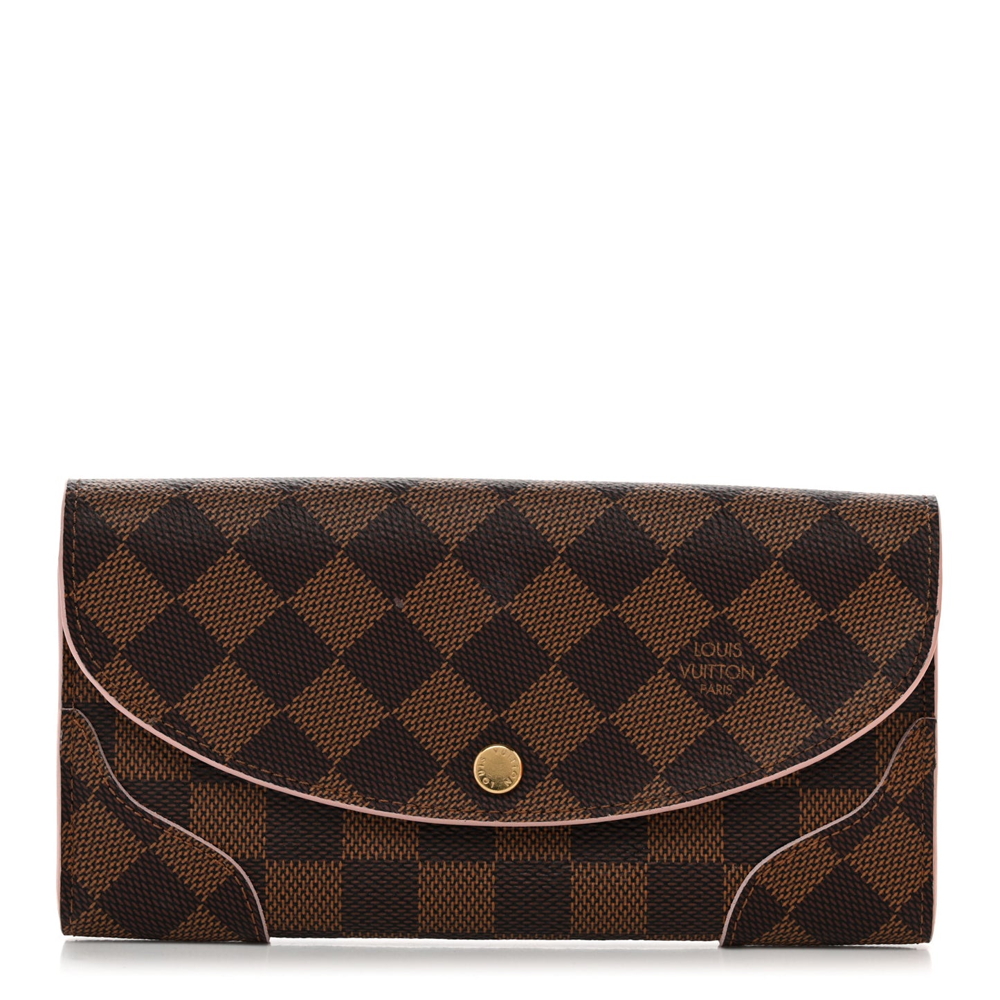 Damier Ebene Caissa Wallet Rose Ballerine