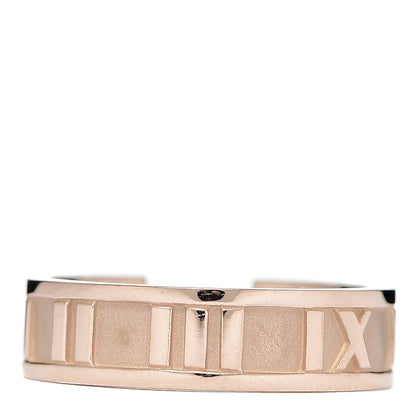 Tiffany 18K Rose Gold Diamond Atlas Ring 53 6.5 3 of 5