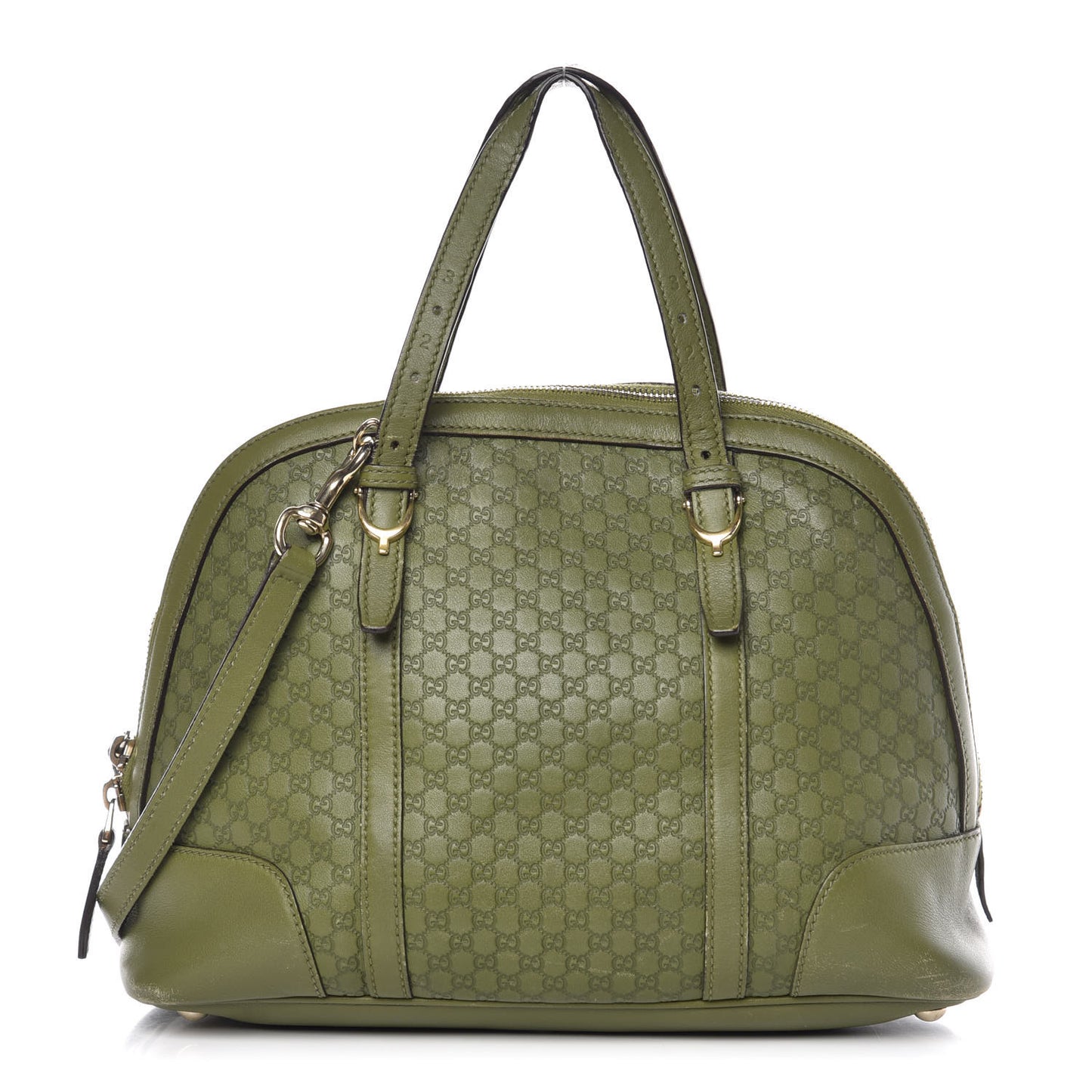 Microguccissima Small Nice Top Handle Dome Bag Green