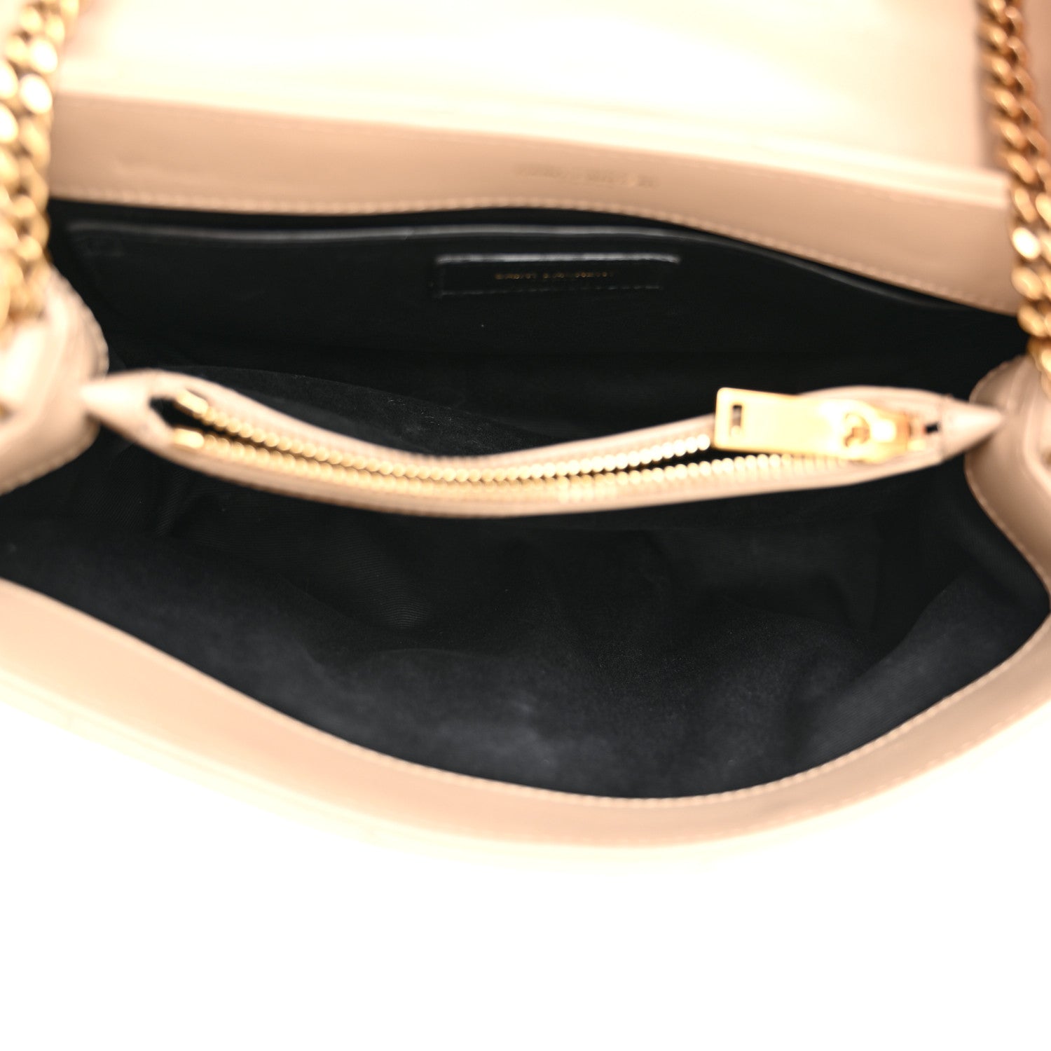 Saint Laurent Calfskin Y Quilted Monogram Small Loulou Chain Satchel Dark Beige 5 of 11