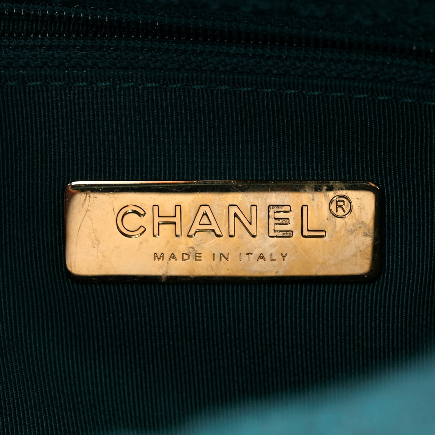 Chanel Tweed Quilted Medium Chanel 19 Flap Green 6 of 9