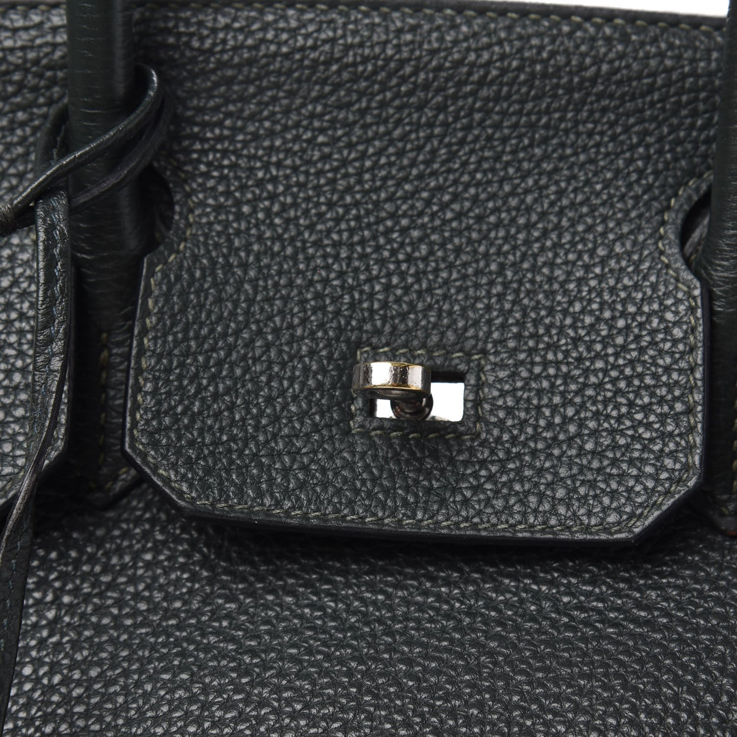 Taurillon Clemence Birkin 30 Vert De Gris
