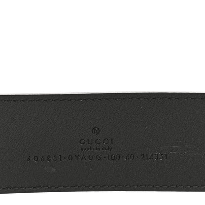 Gucci Textured Calfskin Double G 40mm Belt 100 40 Black 5 of 13
