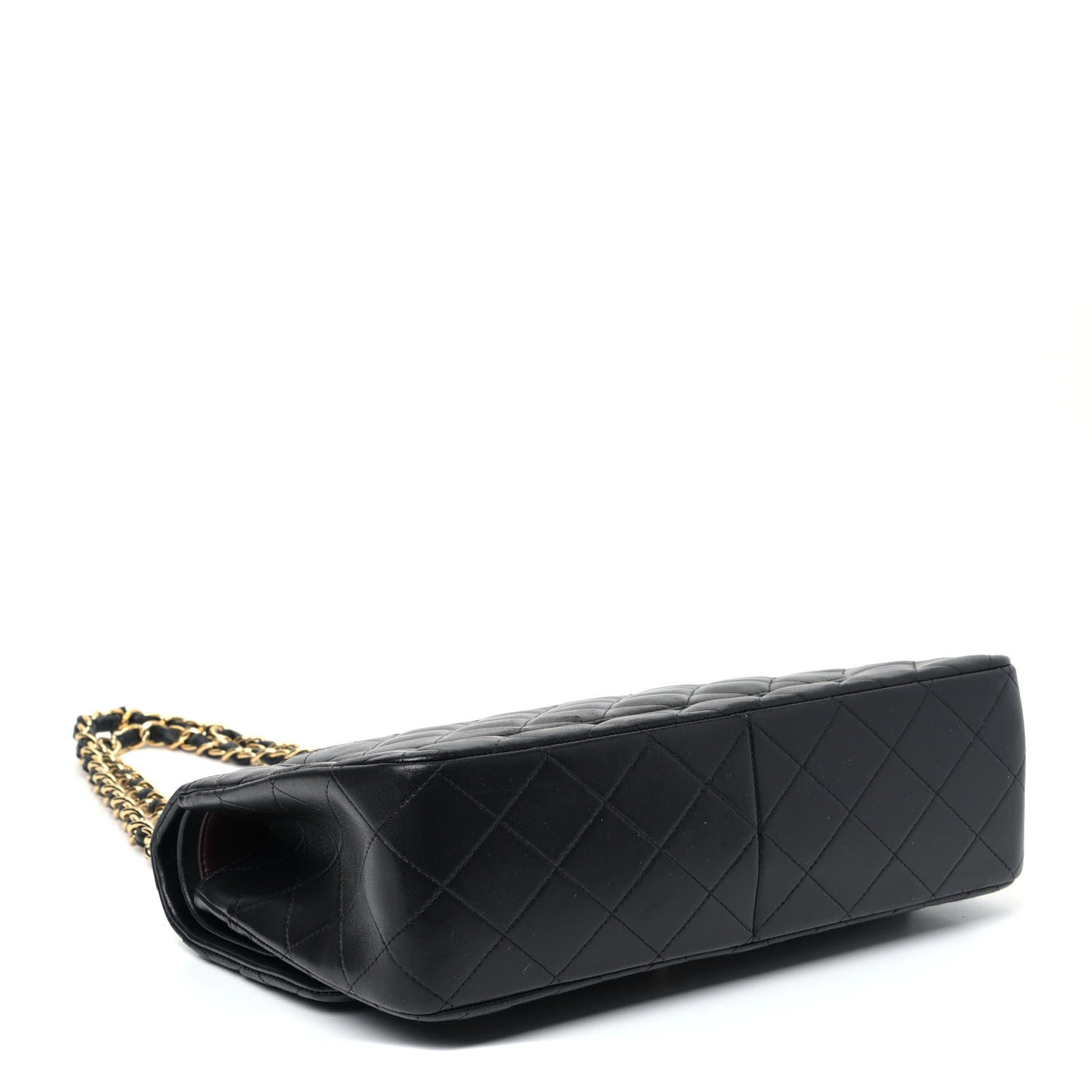 Chanel Lambskin Quilted Jumbo Double Flap Black 3 of 5