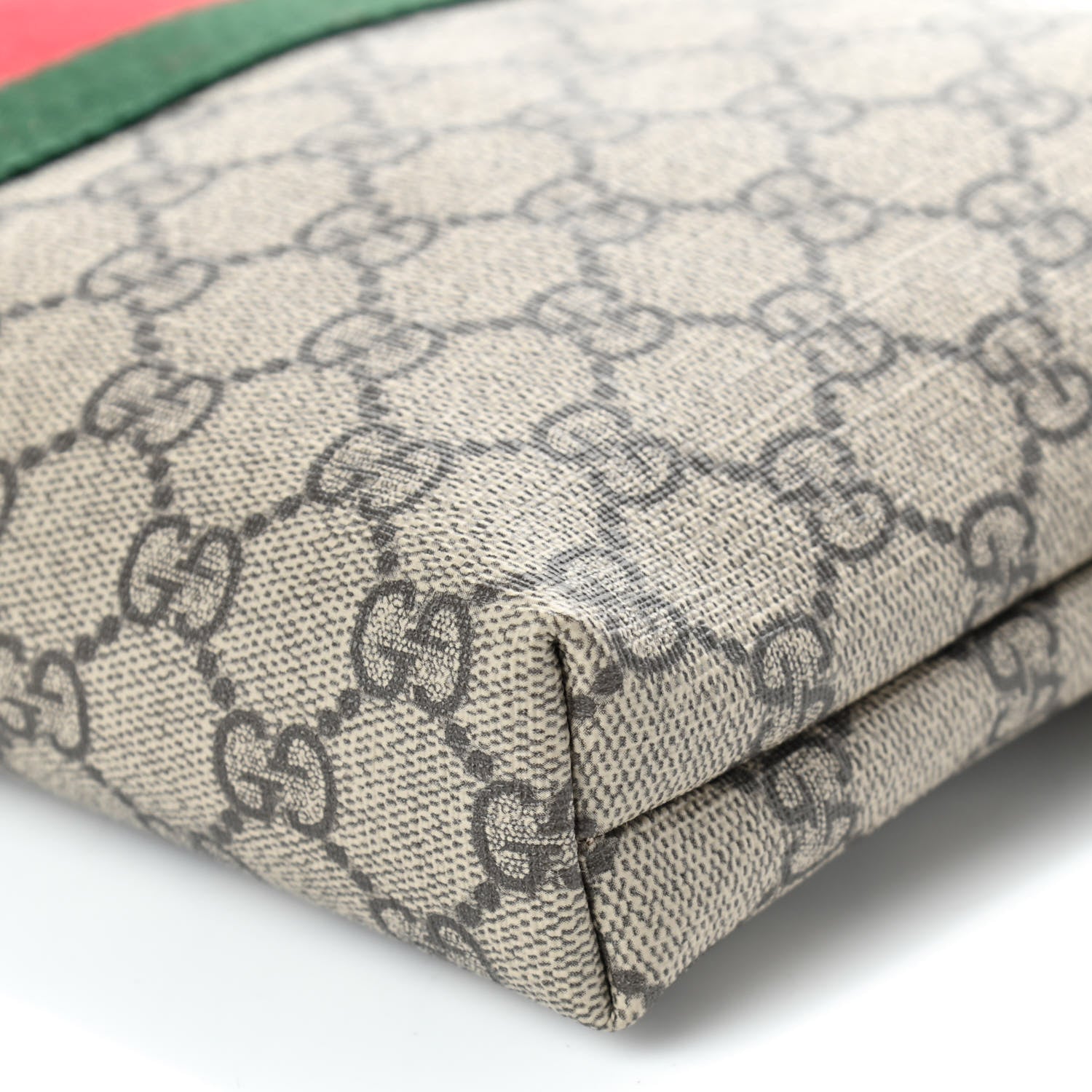 Gucci GG Supreme Monogram Web Messenger Bag Black 7 of 9