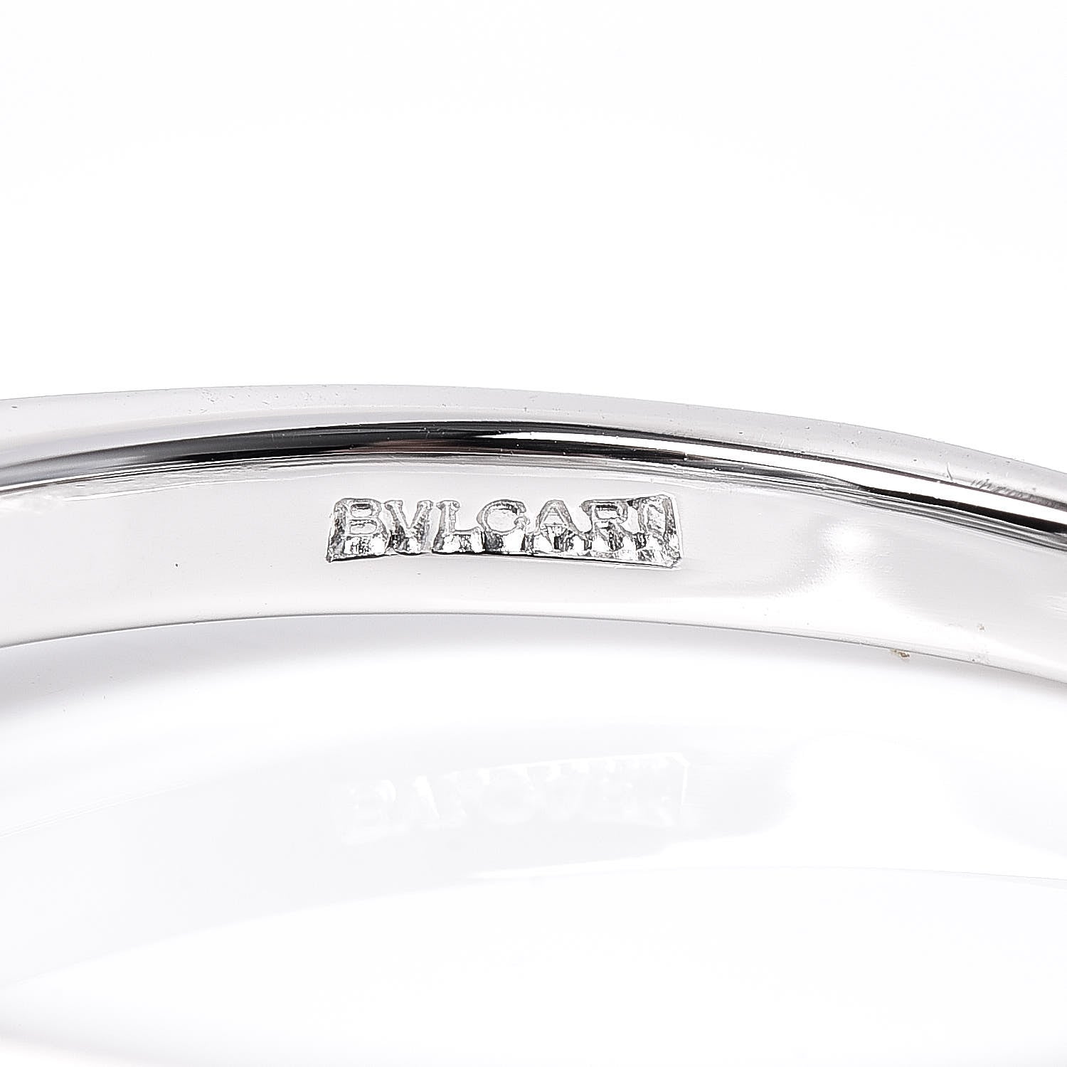 Bulgari Platinum Diamond .32ct Griffe Solitaire Engagement Ring 53 6.5 6 of 7