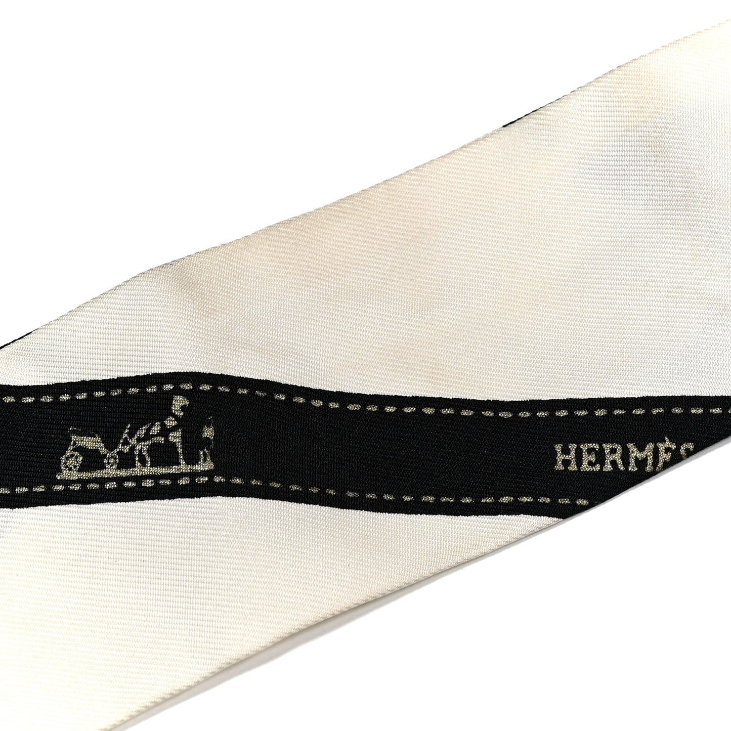 Silk Bolduc Twilly White Black