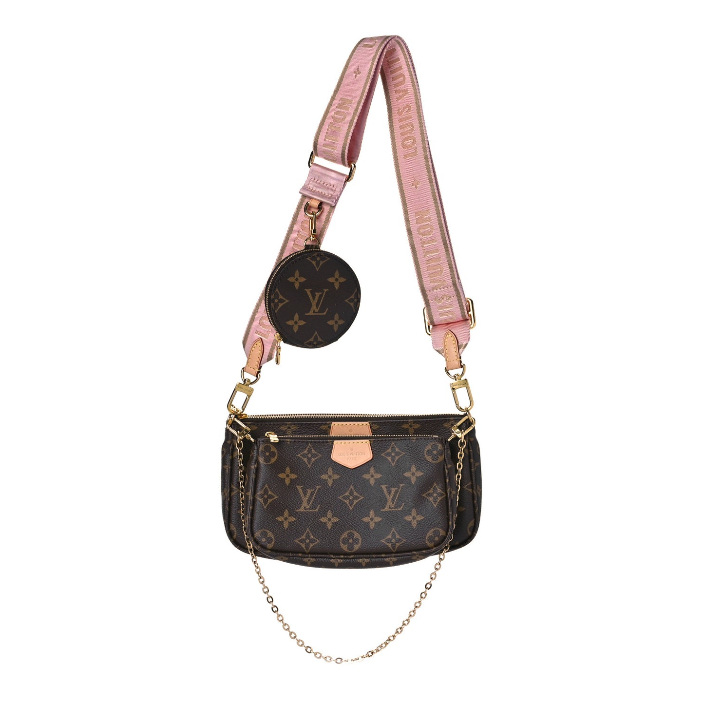 Monogram Multi Pochette Accessories Rose Clair