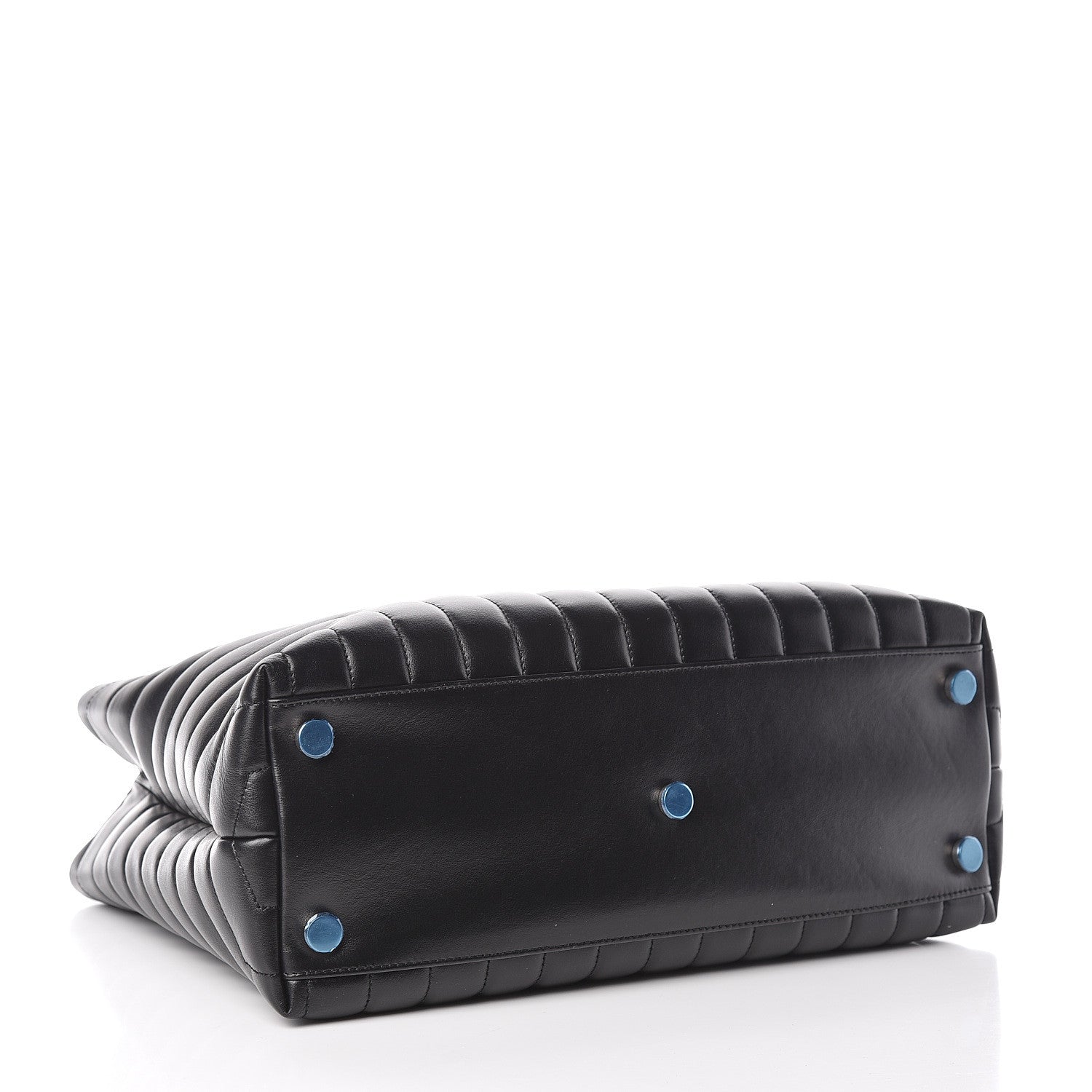 Saint Laurent Calfskin Y Quilted Monogram Large Loulou Shopper Black 4 of 11
