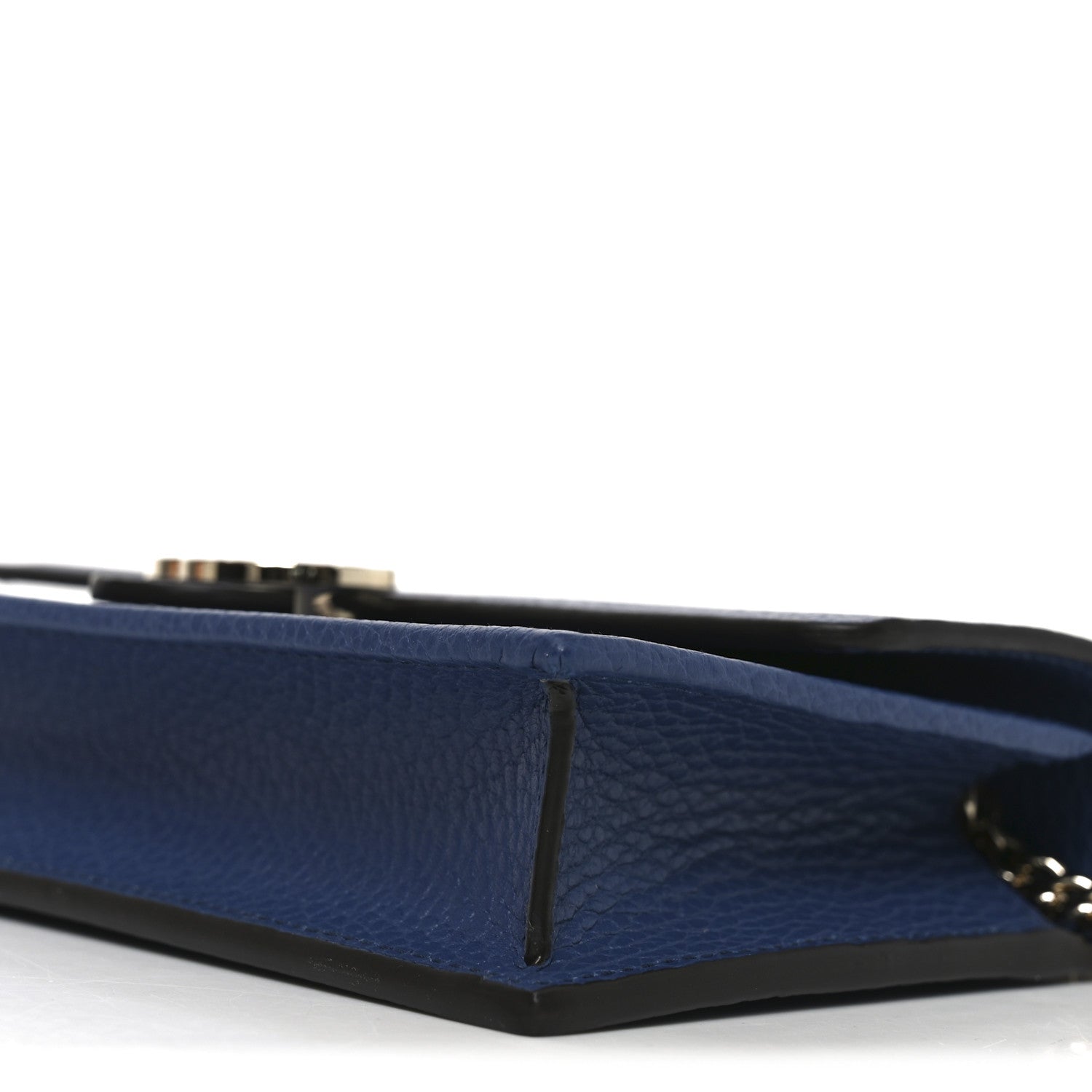 Gucci Dollar Calfskin Interlocking G Chain Wallet Caspian 10 of 11